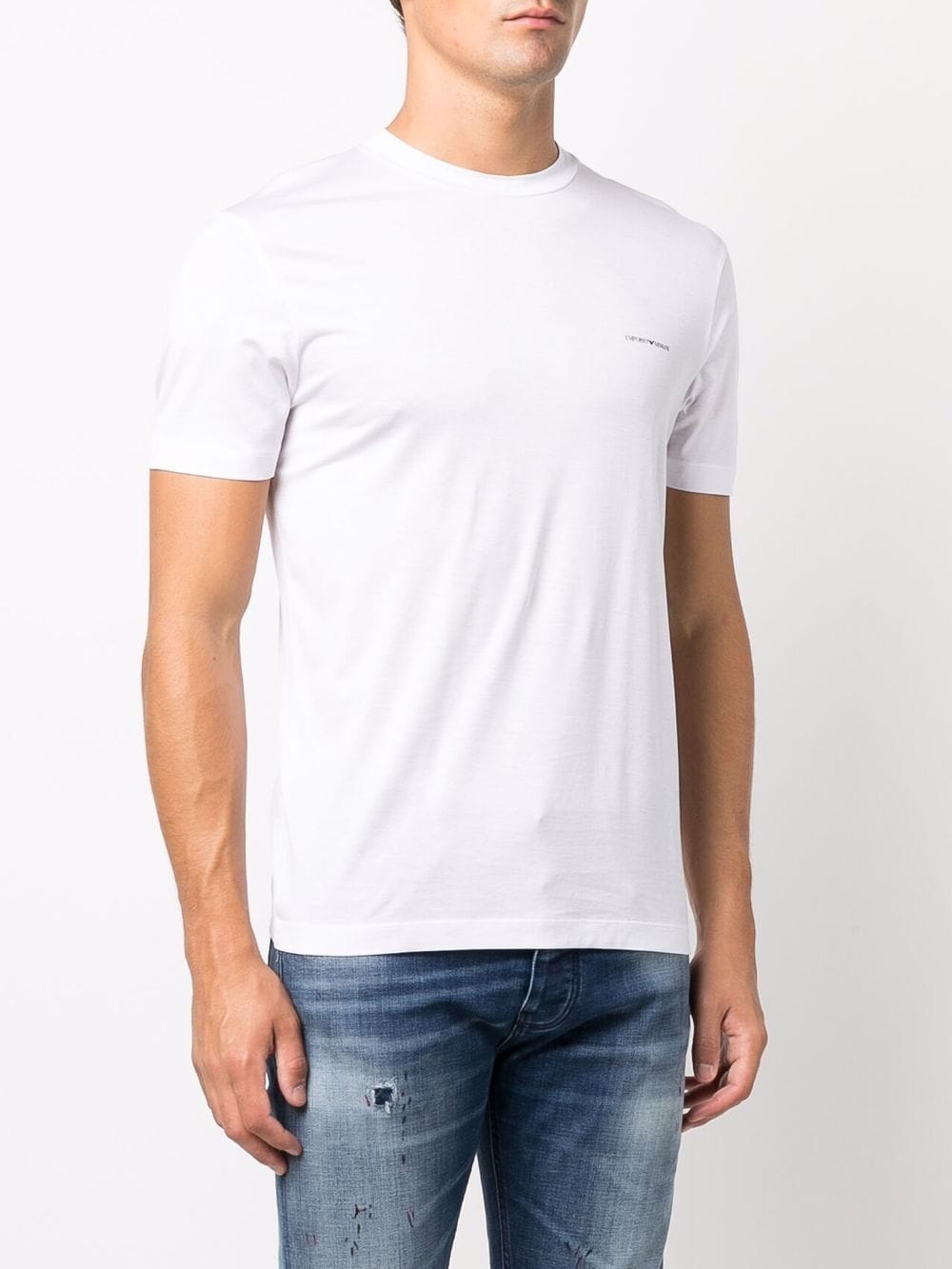 T-shirts et polos Emporio Armani à col rond blanc