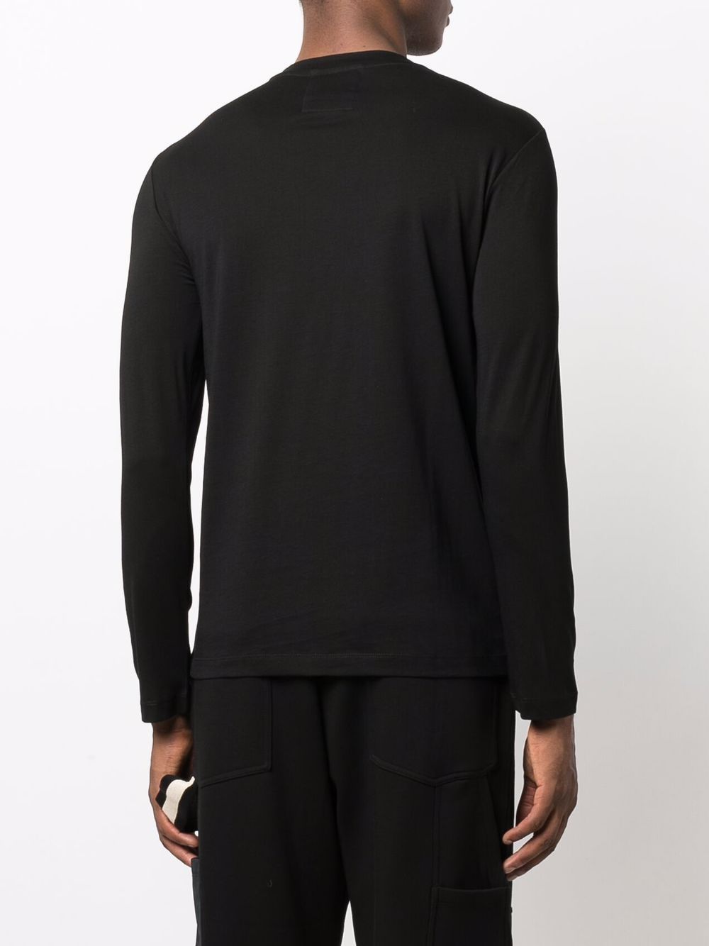 T-shirts et polos Emporio Armani noirs à manches longues