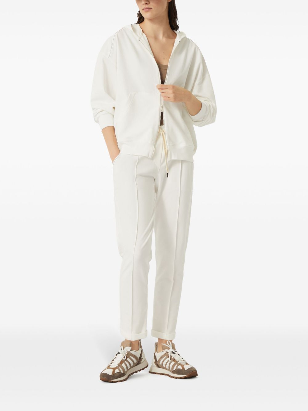 Brunello Cucinelli Trousers in White