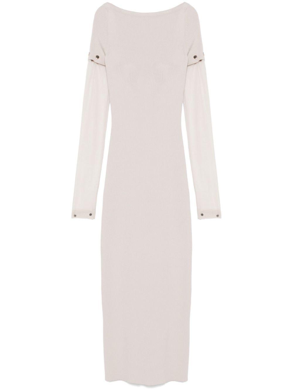 SPORTMAX PRE Dresses Dove Grey with detachable sleeves