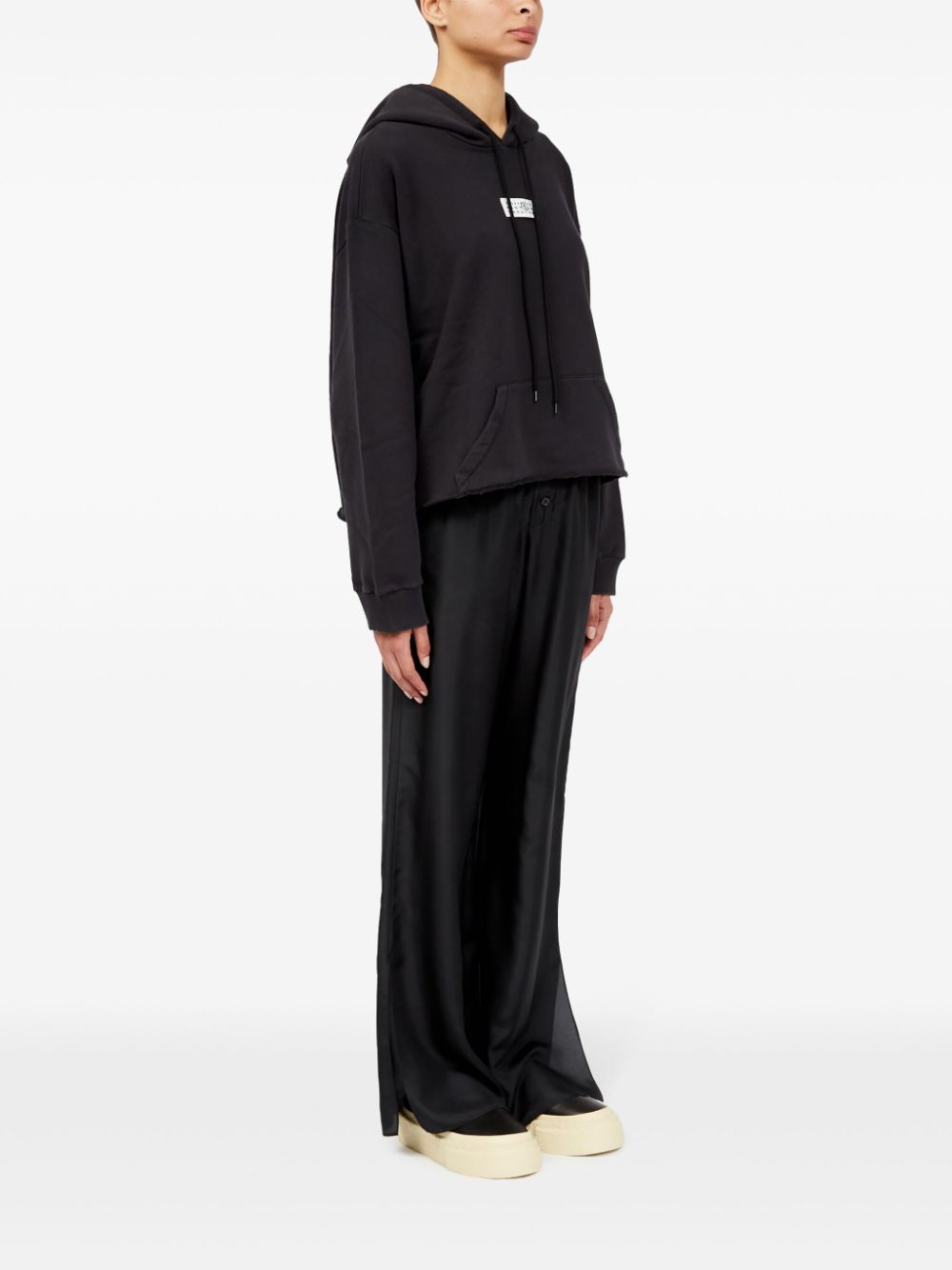 MM6 Maison Margiela Sweaters in Black Cotton