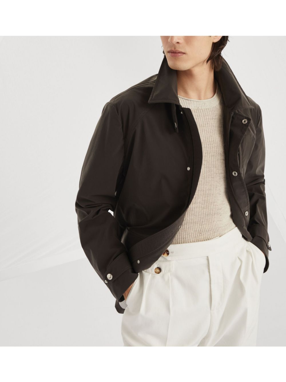 Brunello Cucinelli Jackets Brown cotton jacket