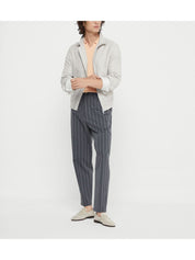 Chaqueta de mezcla de lino beige Brunello Cucinelli Coats