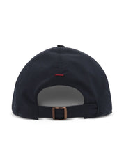 Brunello Cucinelli Sombreros Gorra de béisbol de algodón azul