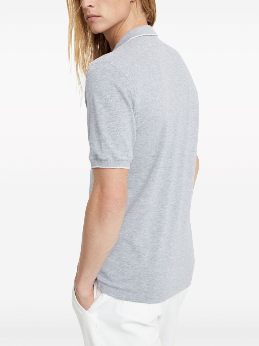 Brunello Cucinelli Grey Cotton Polo Shirt — Men's Luxury Polo