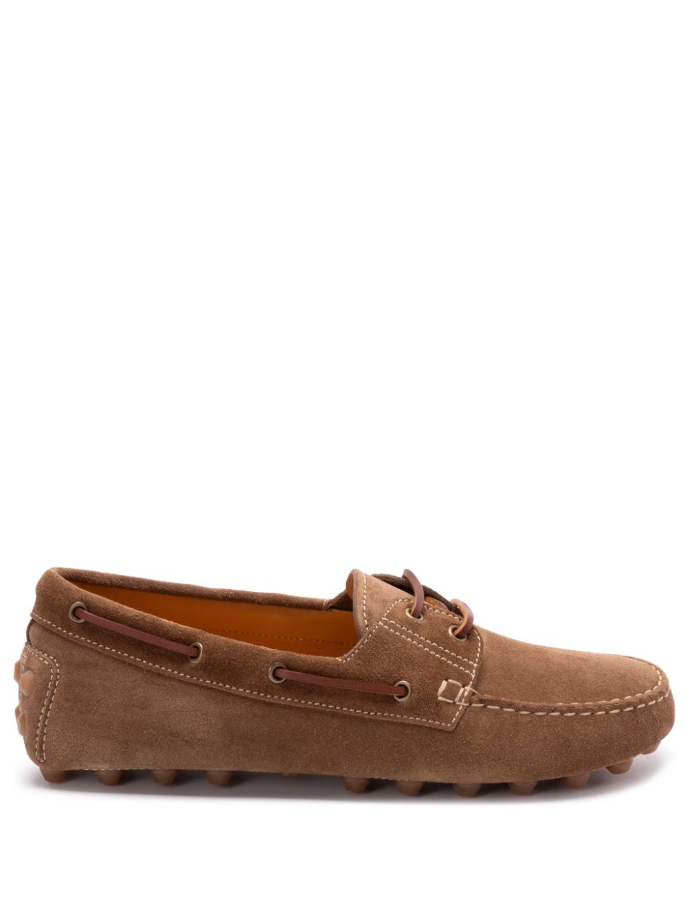 Tod's Flat Shoes Brown — Leather Moccasins for Men