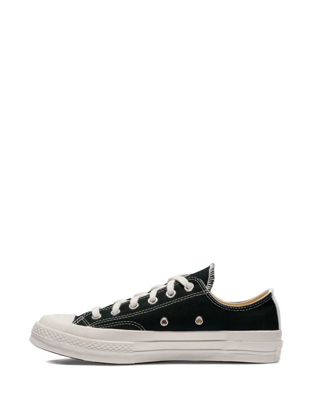 Comme des Garçons Sneakers Black — Canvas Heart Sneakers