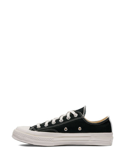 Comme des Garçons Sneakers Black — Canvas Heart Sneakers