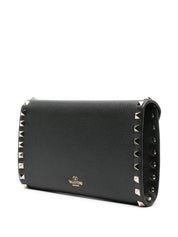 Valentino Garavani Bags.. Black calf leather Rockstud mini bag