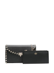 Valentino Garavani Bags.. Black calf leather Rockstud mini bag