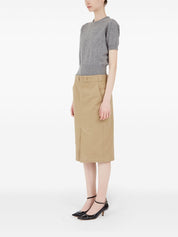 Jupes Maison Margiela en coton mélangé camel