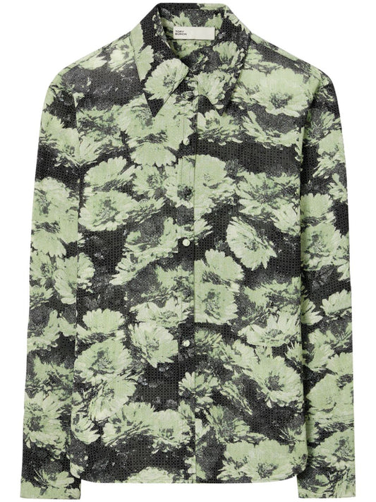 Tory Burch Green Cotton Shirt — Lightweight, Refined Fit