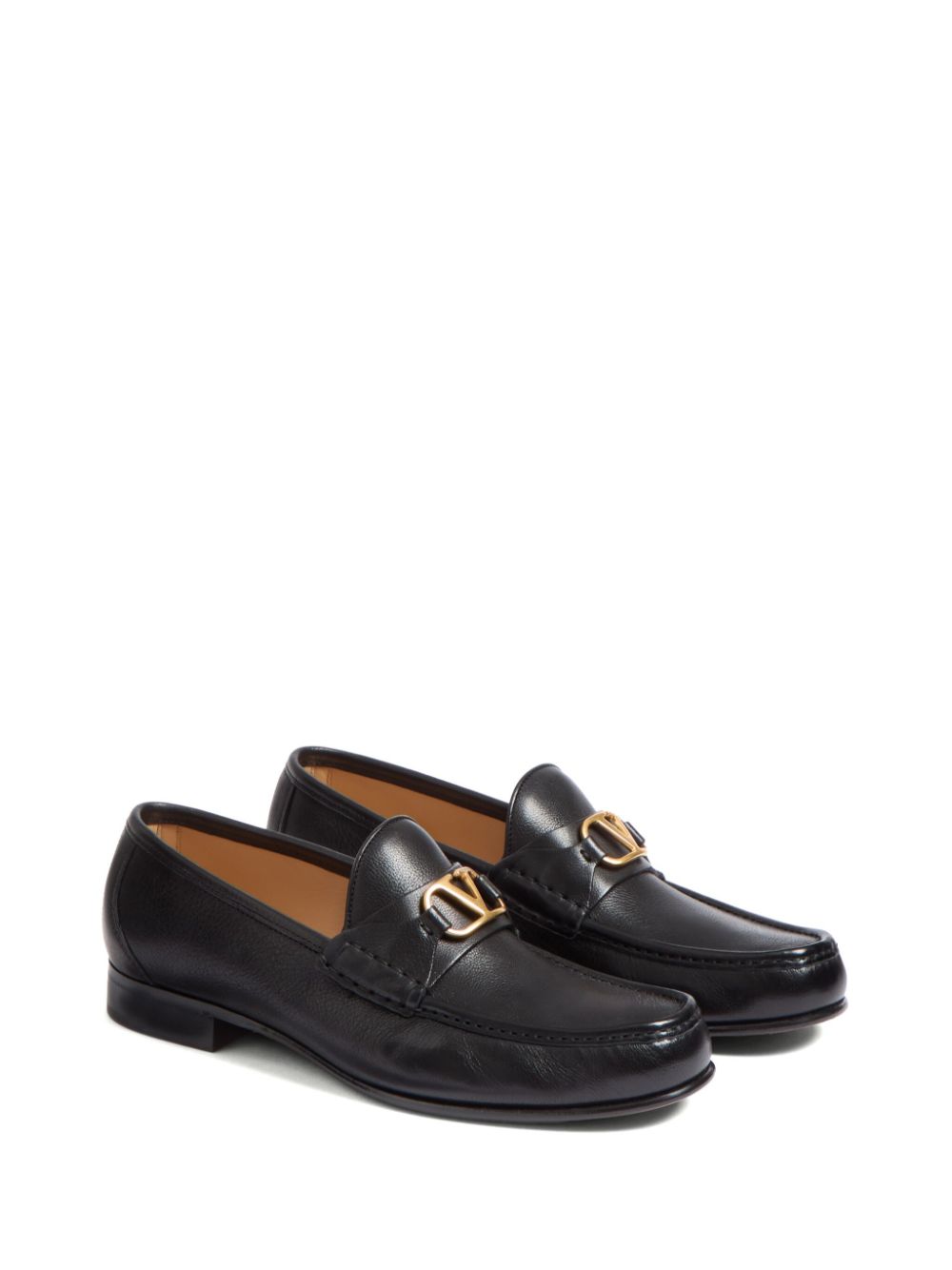 Valentino Garavani Flat shoes Black goatskin leather