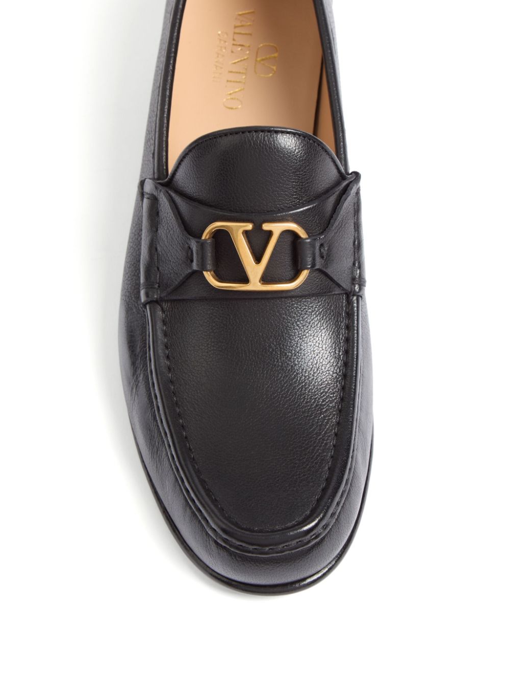 Valentino Garavani Flat shoes Black goatskin leather