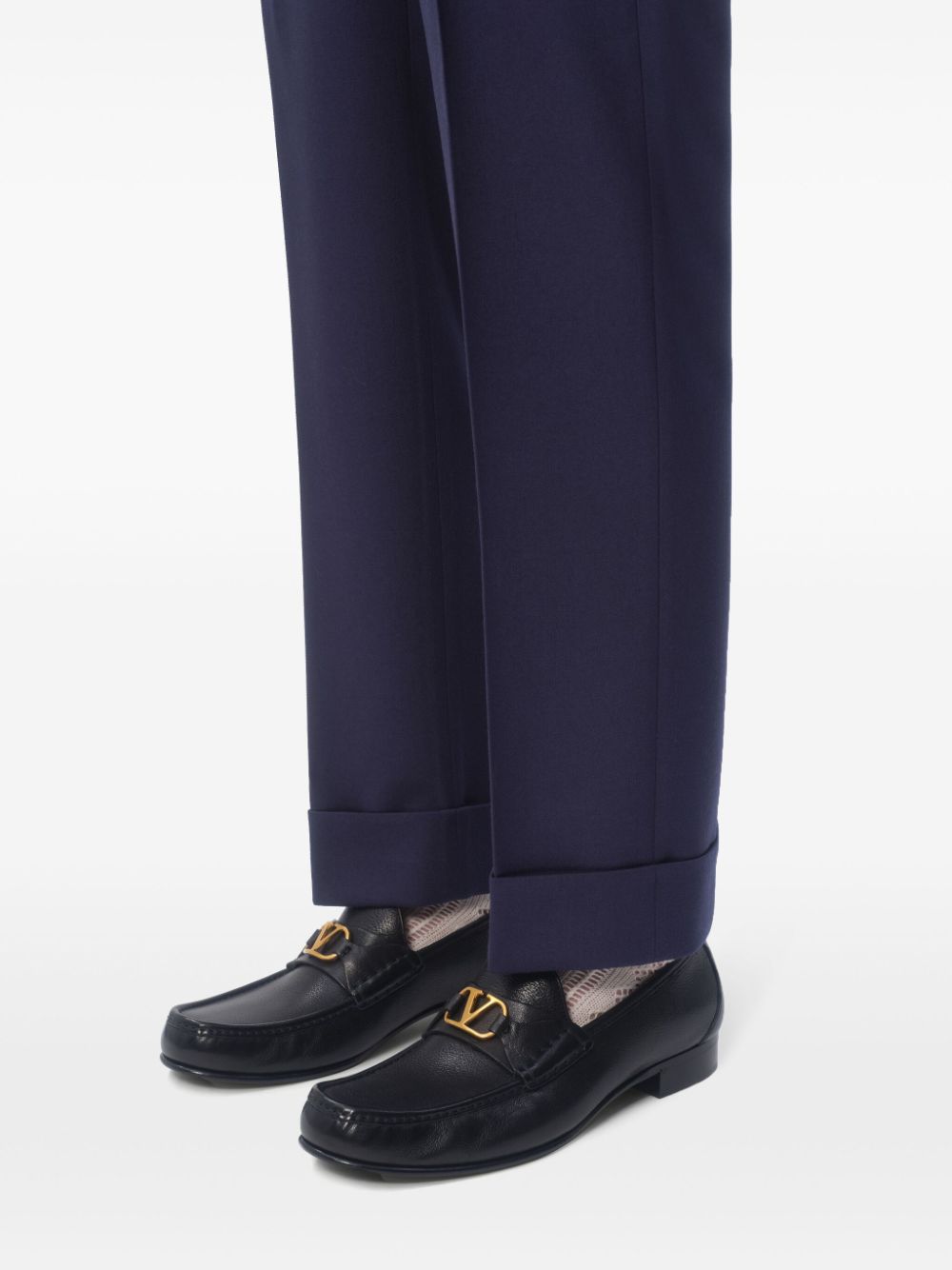 Valentino Garavani Flat shoes Black goatskin leather