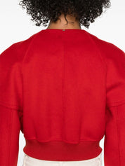 Red Wool Cropped Jacket — SPORTMAX PRE