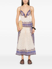 Pantalon Zimmermann violet à jambe large