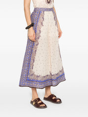 Pantalon Zimmermann violet à jambe large