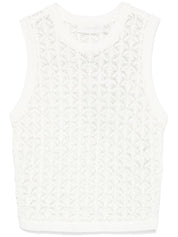 Zimmermann Top White cotton crop