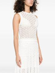 Zimmermann Top White cotton crop