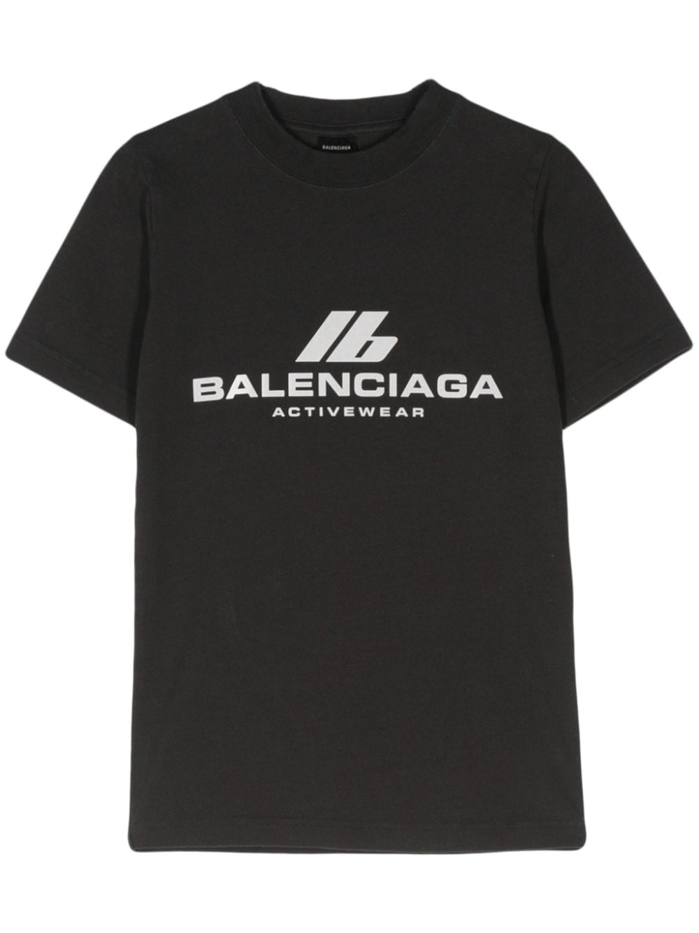 Camisetas y polos Balenciaga Camiseta negra de algodón con logo