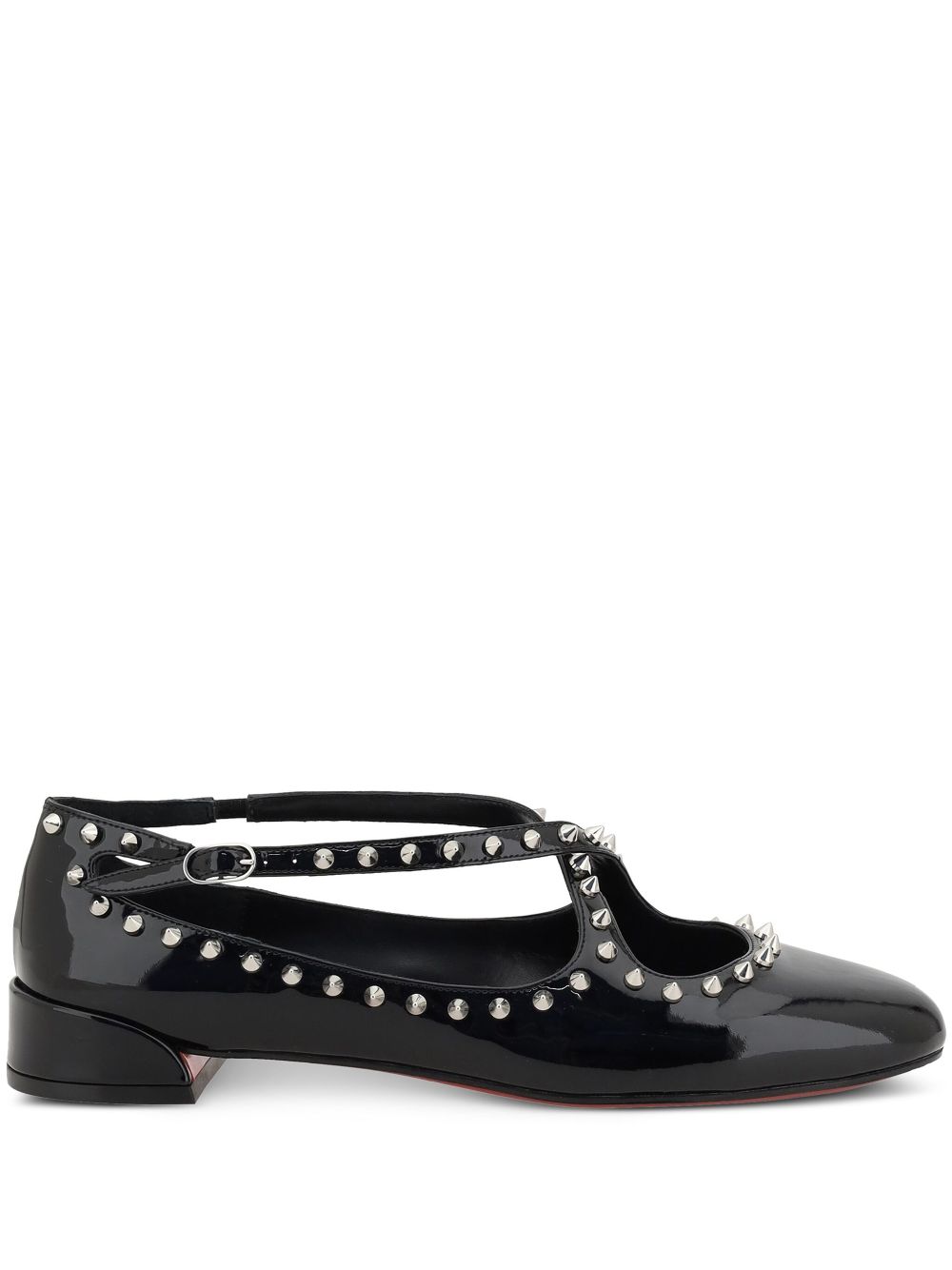 Christian Louboutin Pilouta Jane Spikes flat shoes with buckle