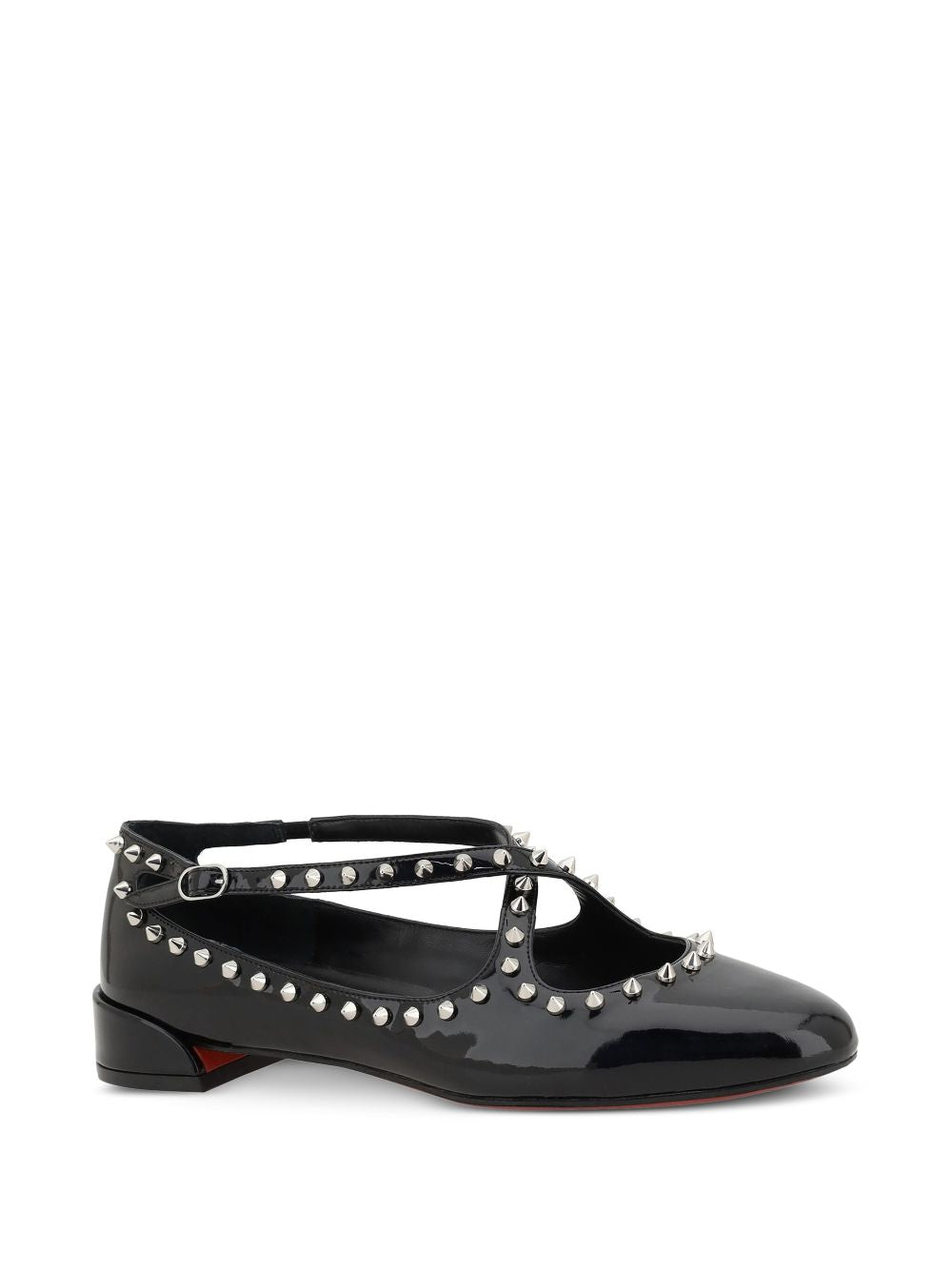 Christian Louboutin Pilouta Jane Spikes flat shoes with buckle