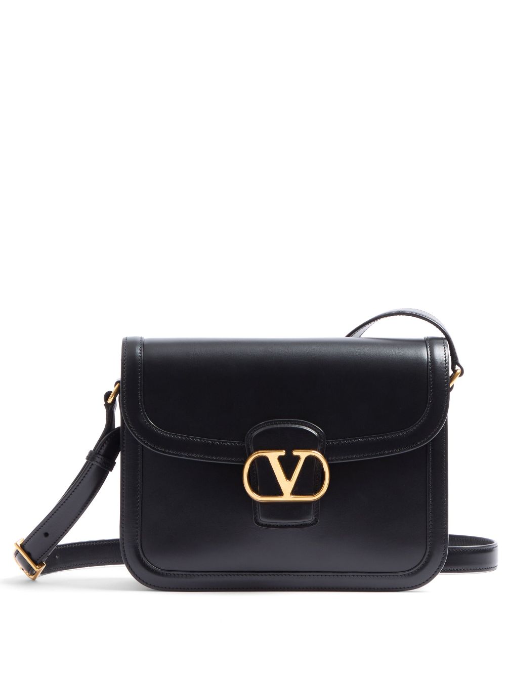 Sacs Valentino Garavani. Sac bandoulière en cuir noir
