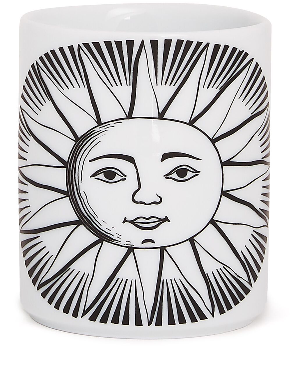 Fornasetti Accessories White porcelain pencil holder