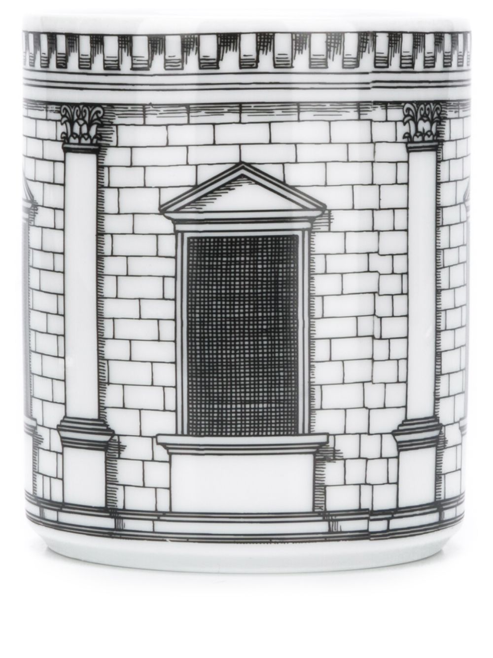 Fornasetti Accessories White porcelain pencil holder
