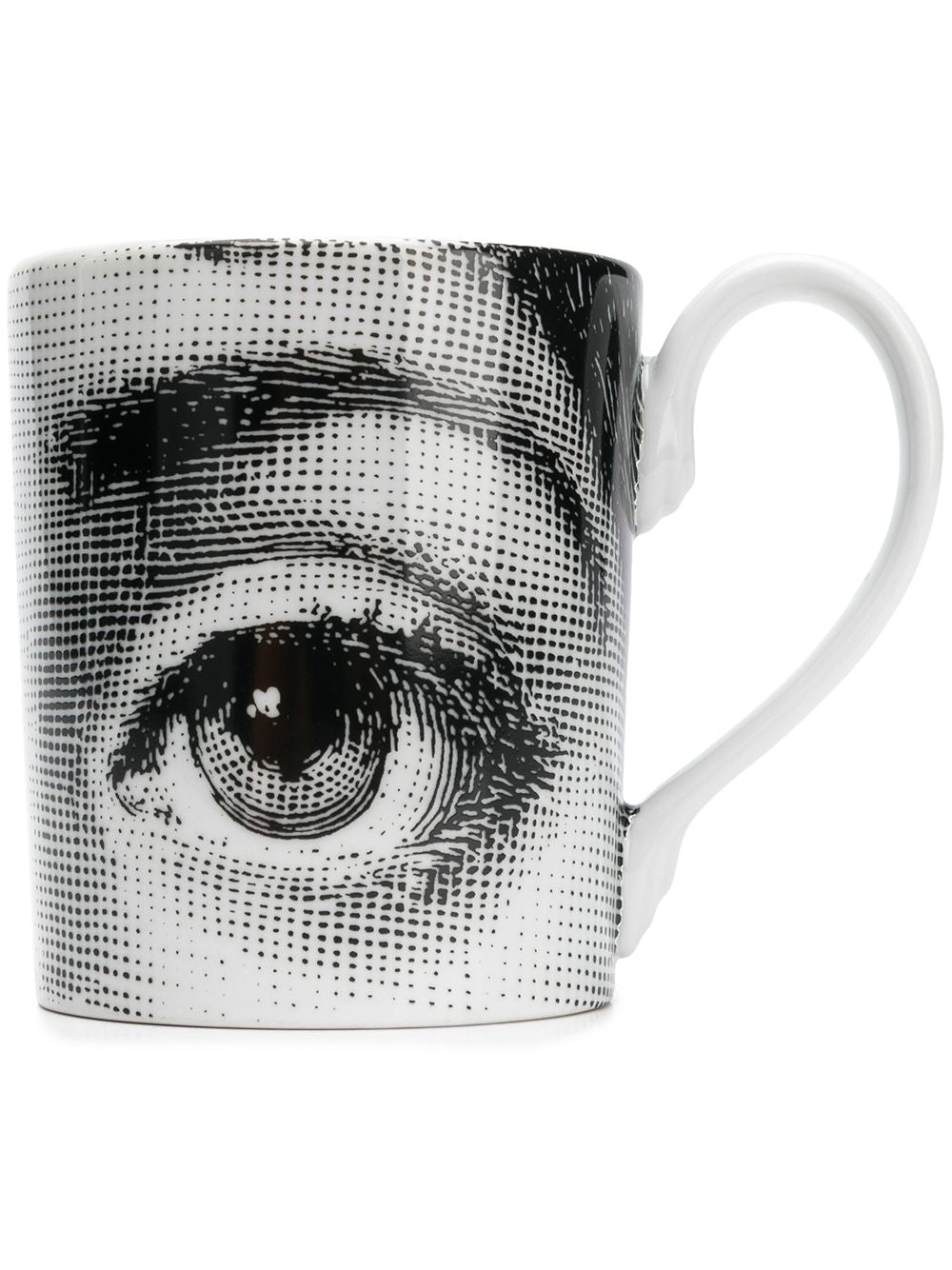 Fornasetti Accessories White porcelain cup