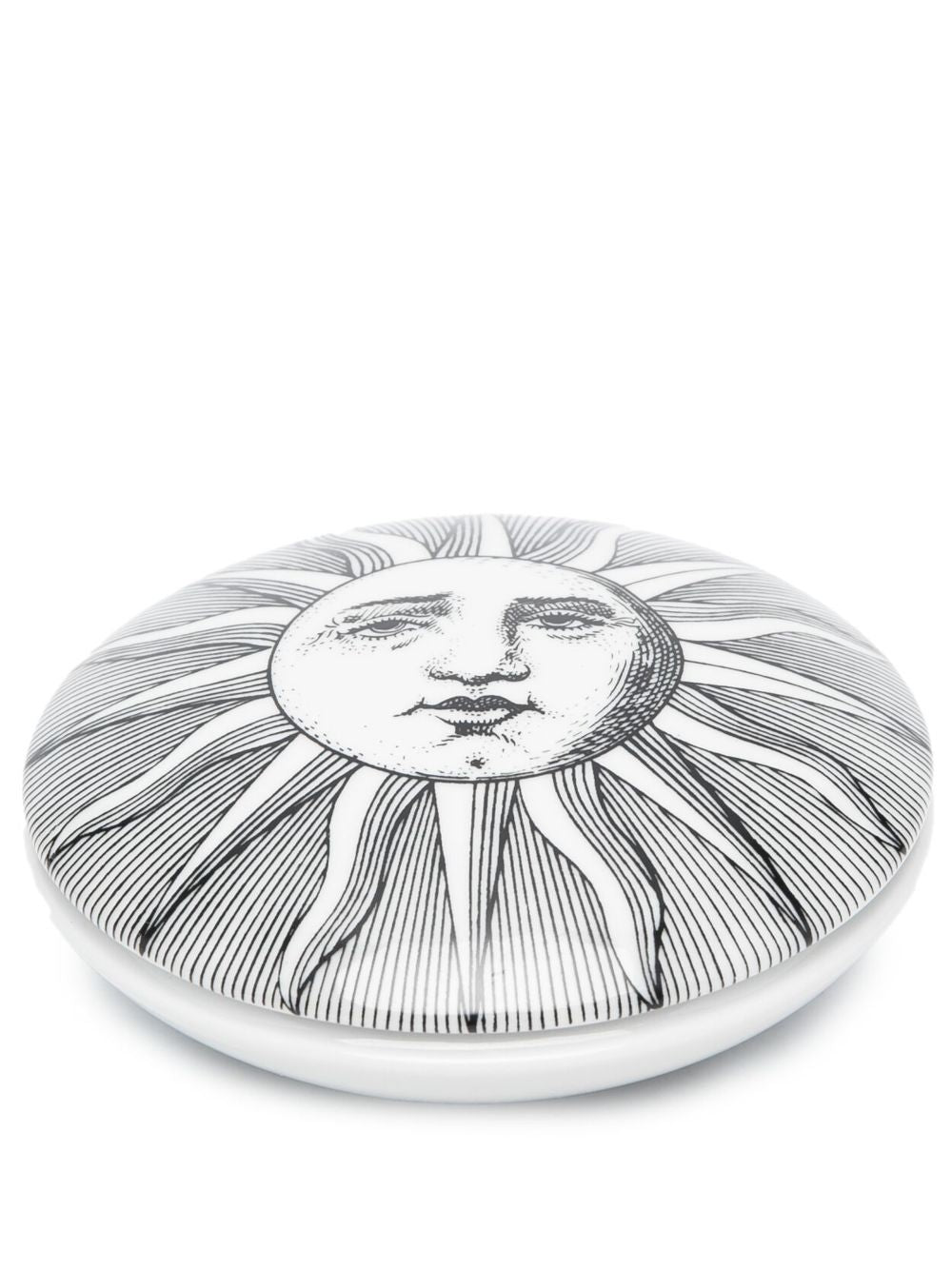 Fornasetti Accessories White porcelain box