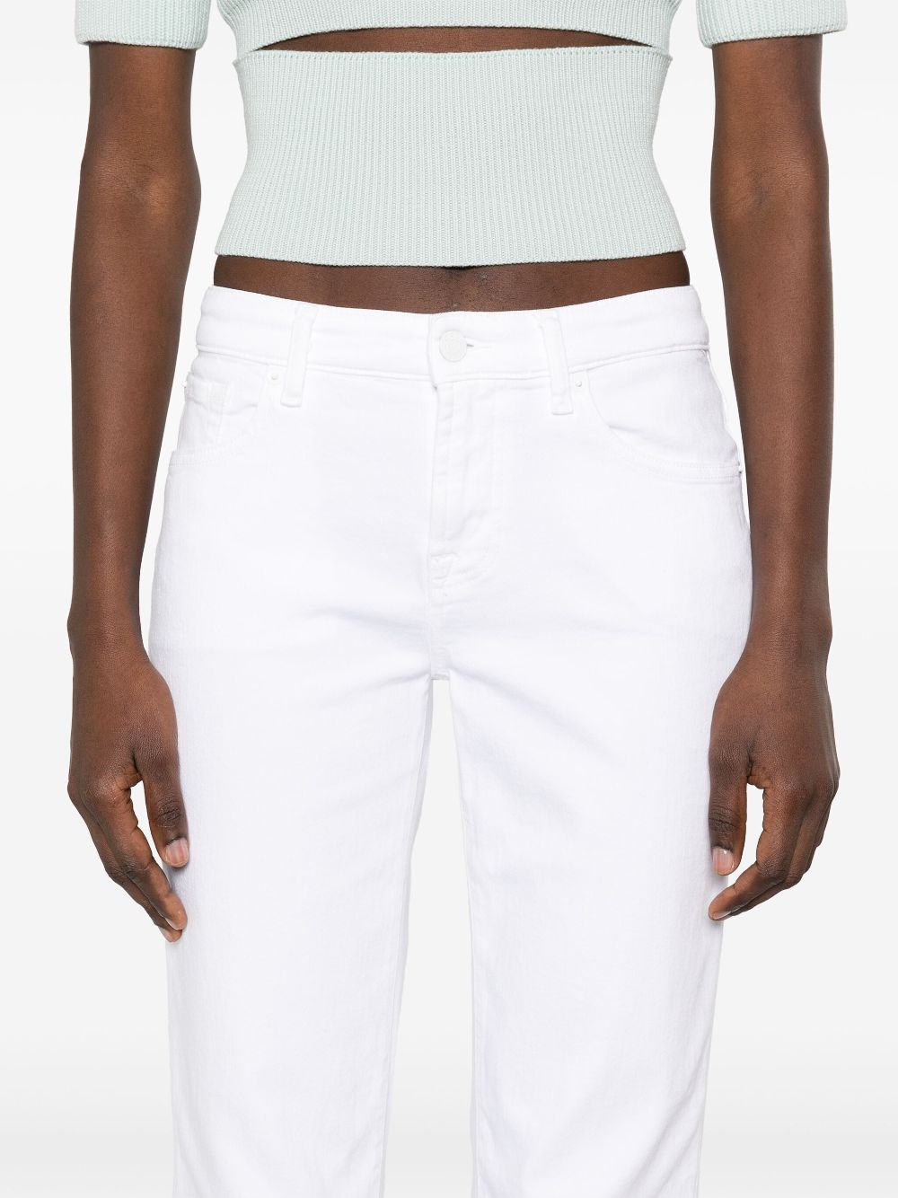 Seven Jeans Blanc coupe droite courte
