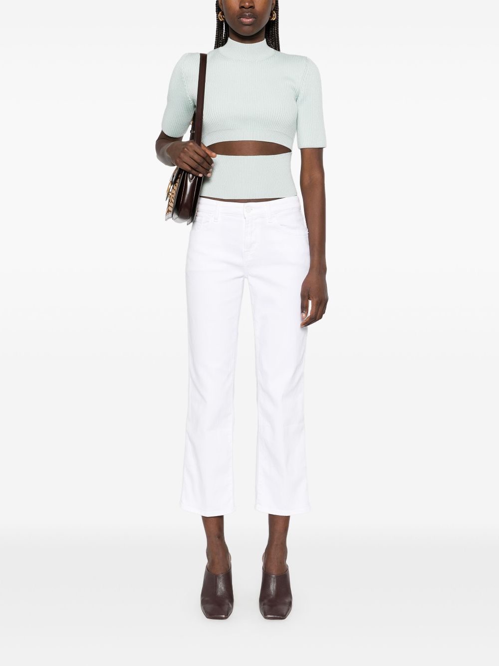 Seven Jeans Blanc coupe droite courte