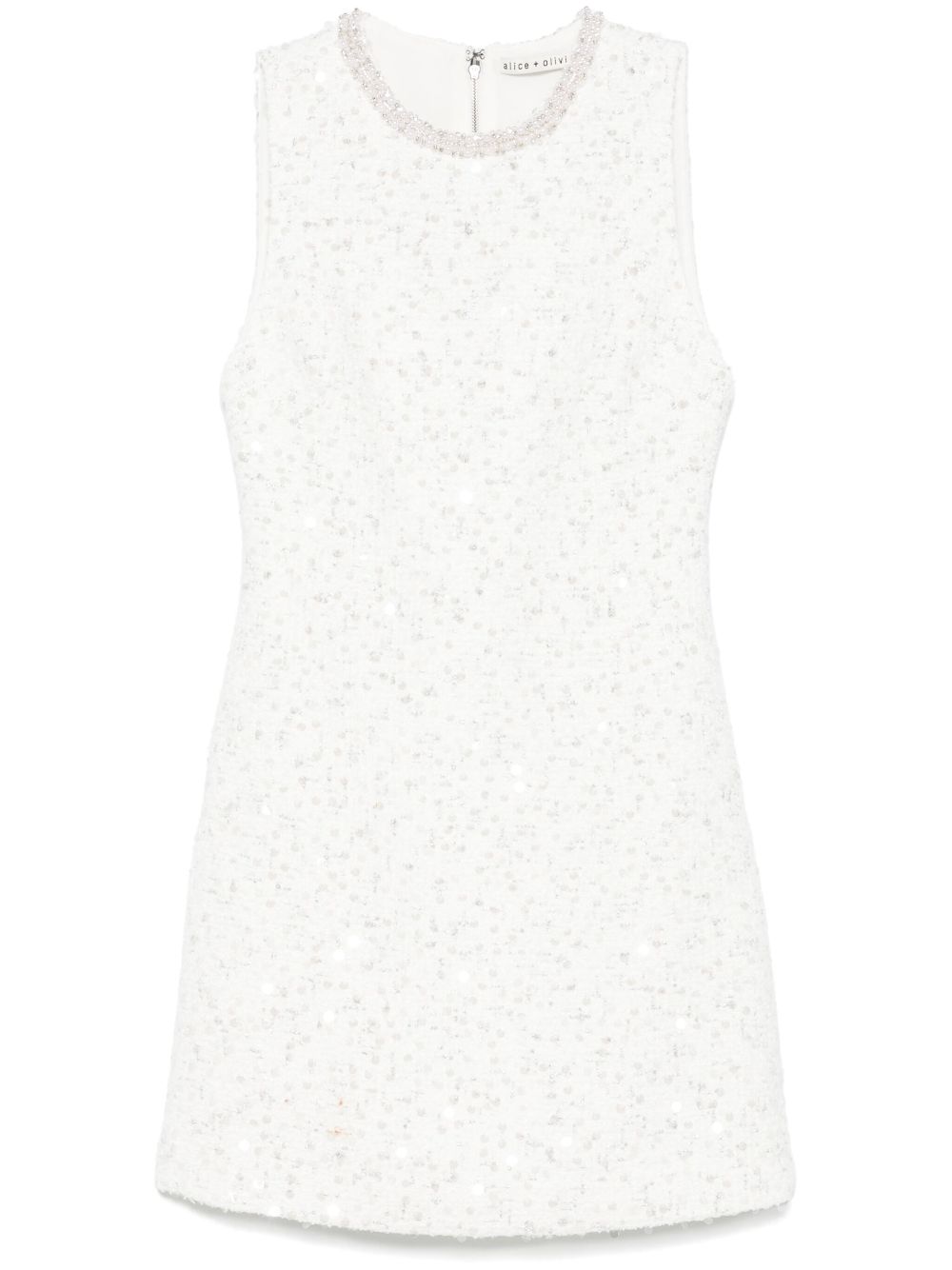 Alice + Olivia Dresses White sequin detail