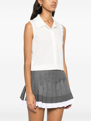 Polo blanc sans manches Thom Browne Top