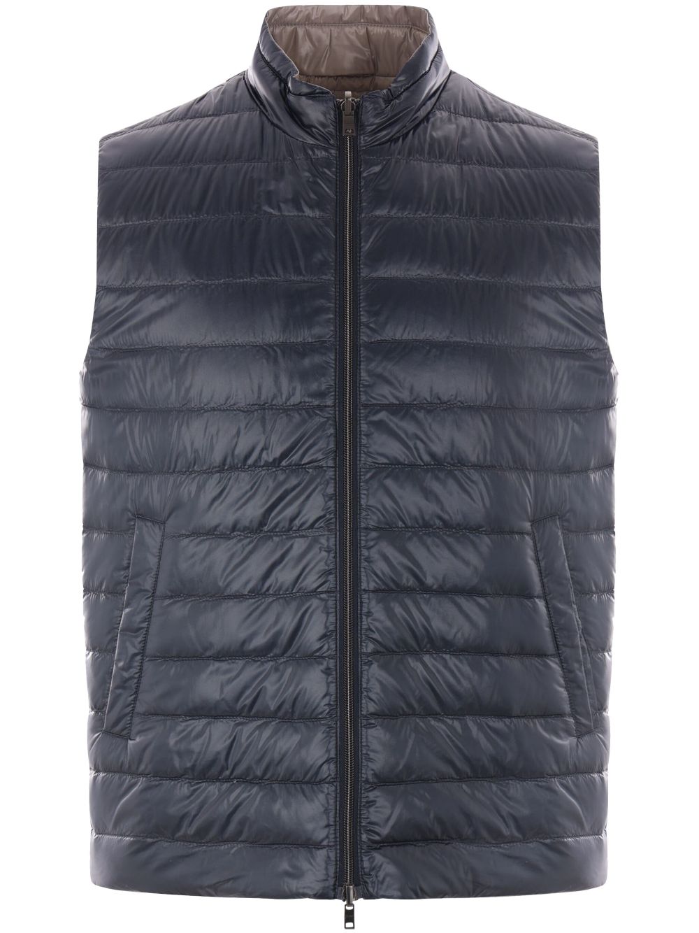 Herno Jackets Blue quilted with zip fastening