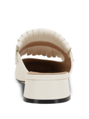 Sandales Valentino Garavani Chaussons en cuir ivoire