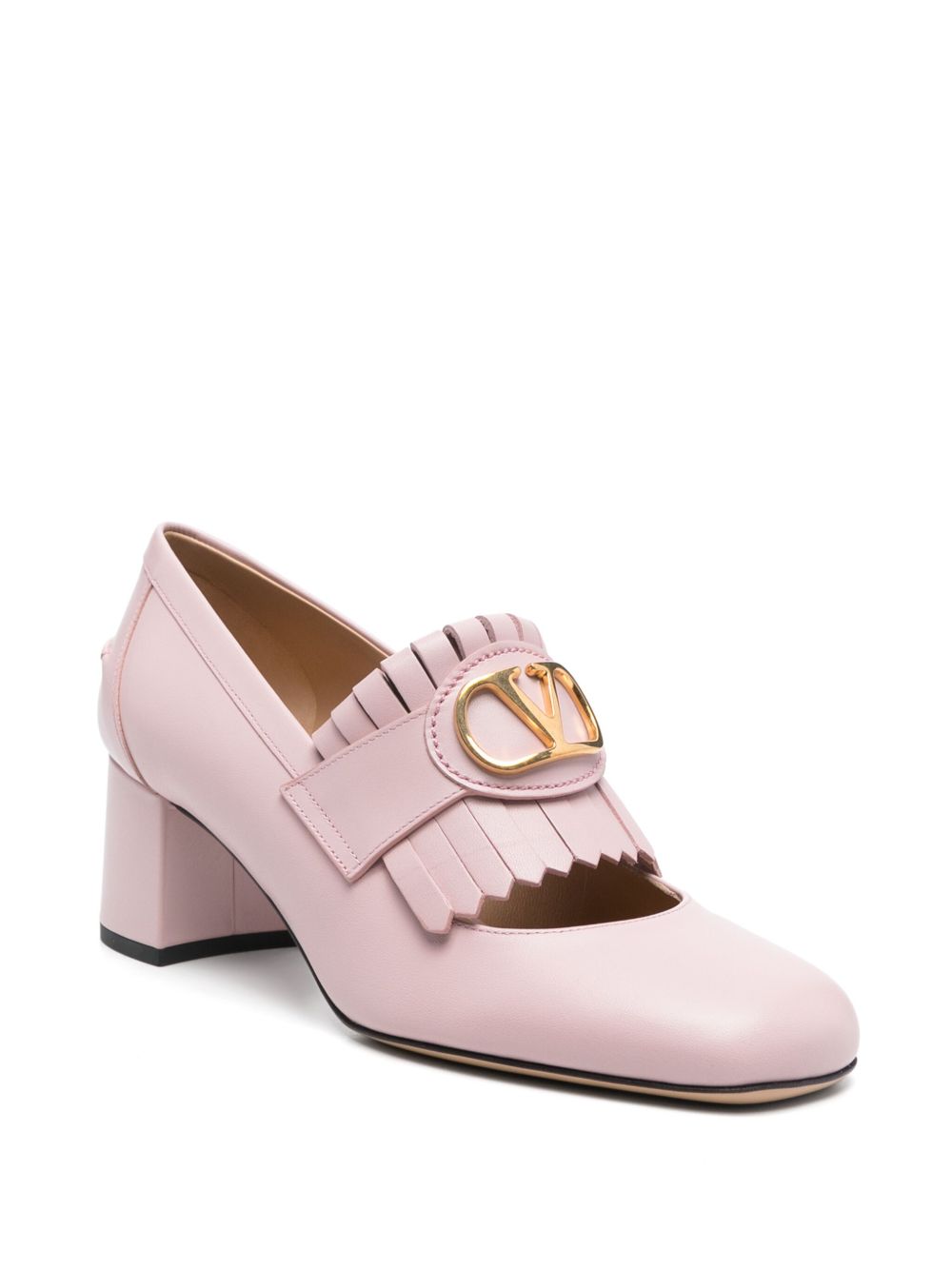 Valentino Garavani Flat shoes Powder leather loafers