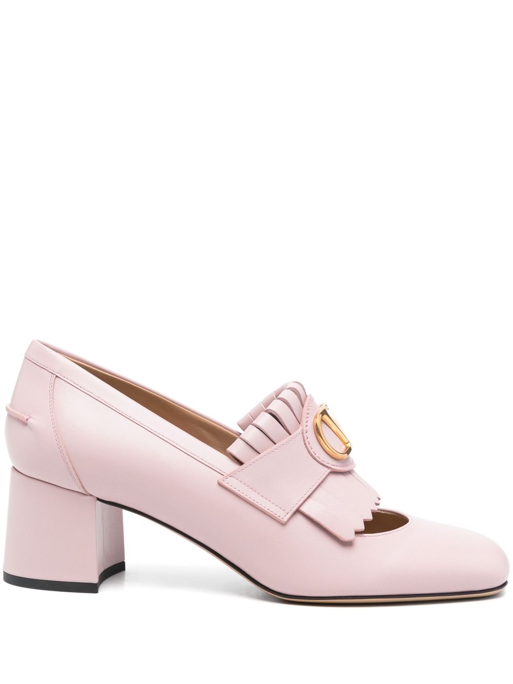 Valentino Garavani Flat shoes Powder leather loafers