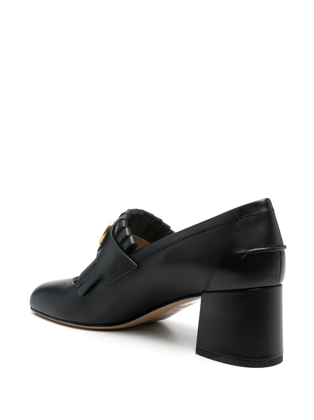 Chaussures plates Valentino Garavani en cuir noir