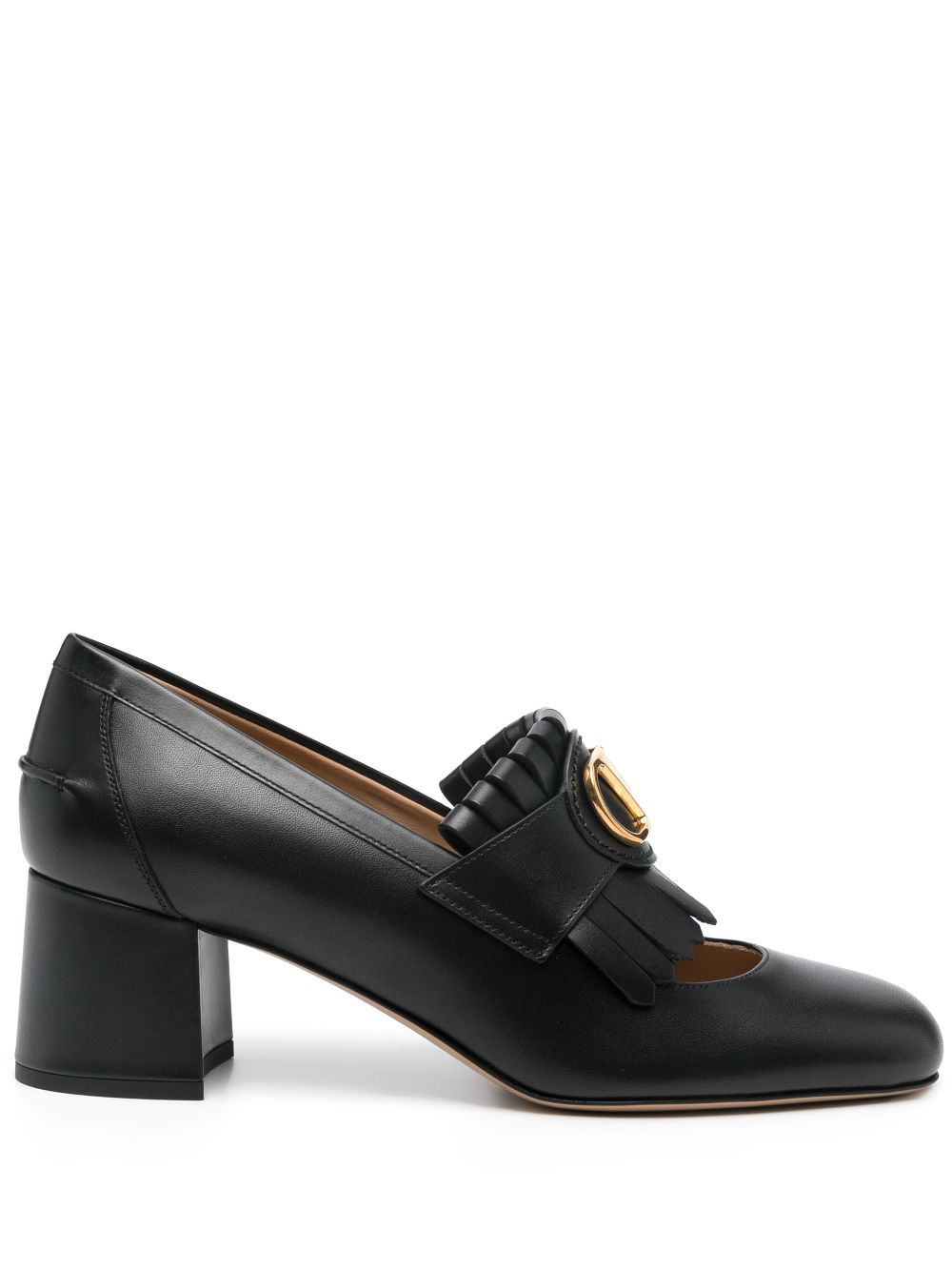 Chaussures plates Valentino Garavani en cuir noir