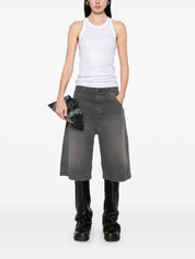 The Attico Top White strass embellished — Strass Tank Top