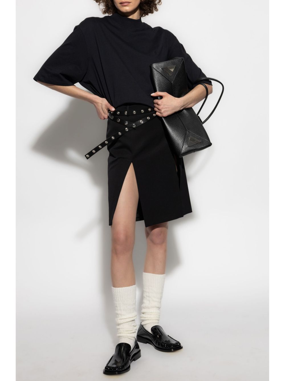 The Attico Black T-shirts and Polos