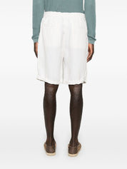 Brunello Cucinelli Shorts in Linen White