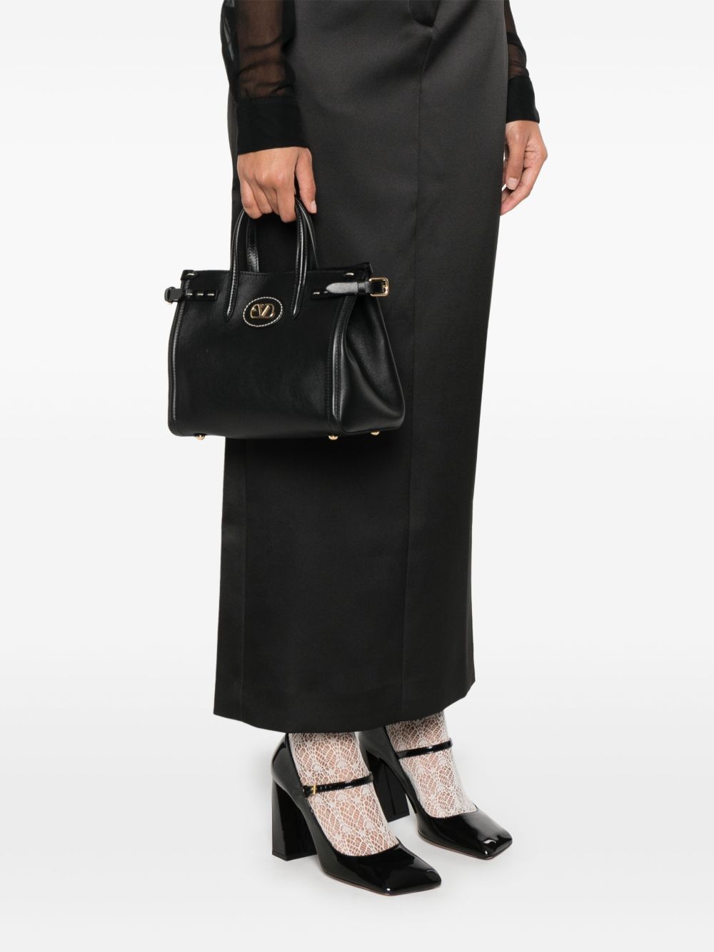 Bolsos Valentino Garavani.. Bolso tote de piel negra