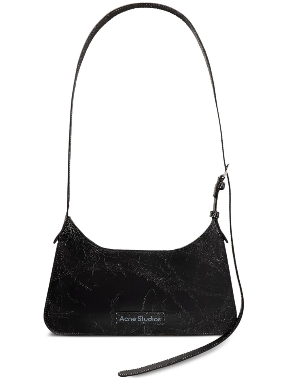 Acne Studios Bags.. Black calf leather shoulder bag