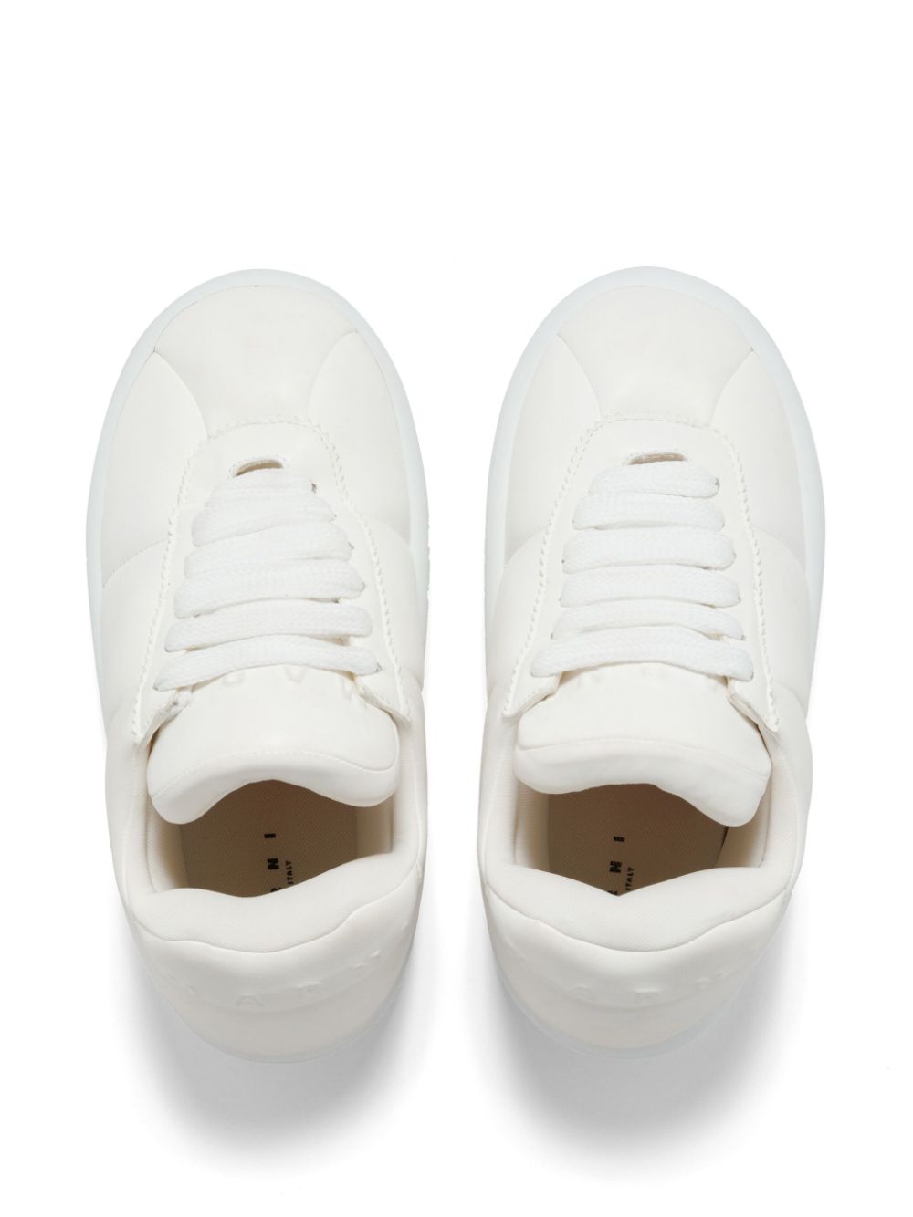 Marni Sneakers White — Padded Leather Sneakers for Men