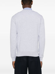 Maison Kitsuné Grey Cotton Crewneck Sweater