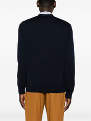 Maison Kitsuné MAISON KITSUNE' Sweaters Blue wool cardigan